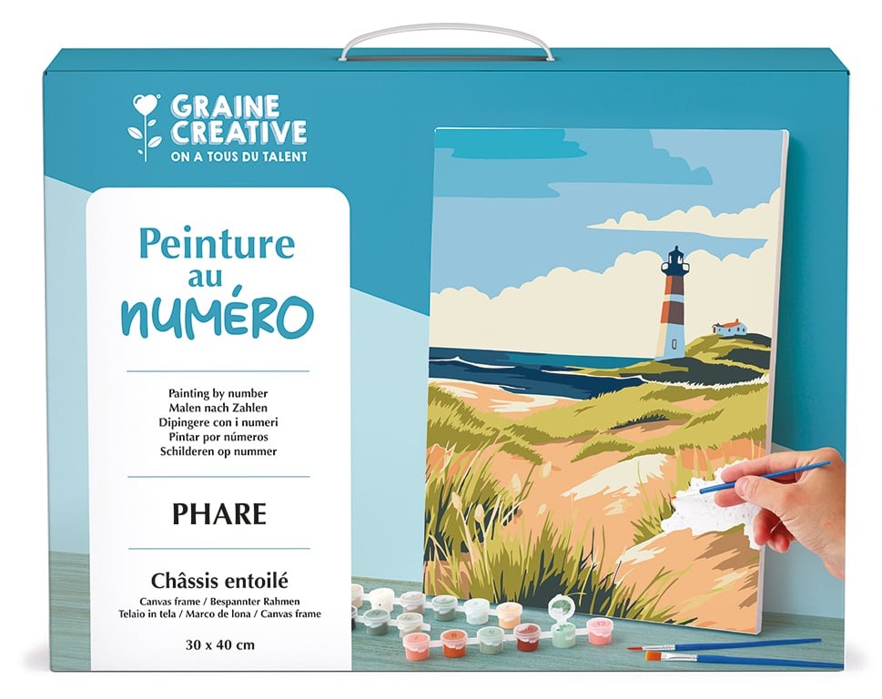 Graine créative Peinture au numéro 30 x 40 phare