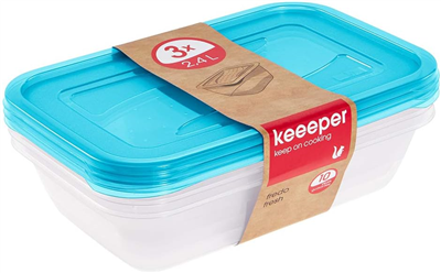 keeeper Boîte de conservation "fredo fresh", 2, 4 L, bleu