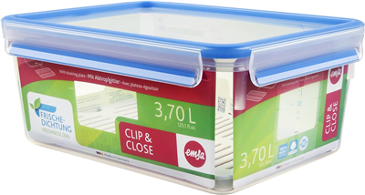 emsa Boîte de conservation CLIP & CLOSE, 3, 70 l, transparent