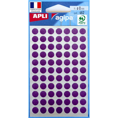 agipa Pastille de signalisation diamètre : 8 mm rond,violet