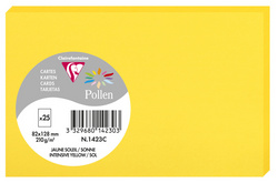 Pollen by Clairefontaine Carte 82 x 128 mm jaune soleil