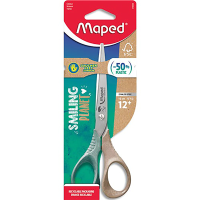 Maped Ciseaux SHAPE SMILING PLANET ronds 160 mm gauchers