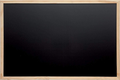 MAUL Tableau avec cadre en bois, (L)800 x (H)600 mm, noir