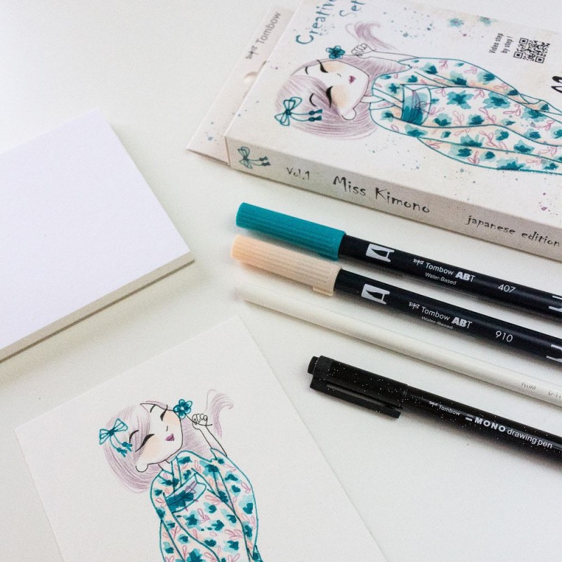 Set Creative Édition Japon N°1 "Miss Kimono" de Tombow