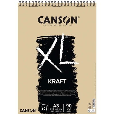 CANSON Bloc à croquis et études XL Kraft, A3