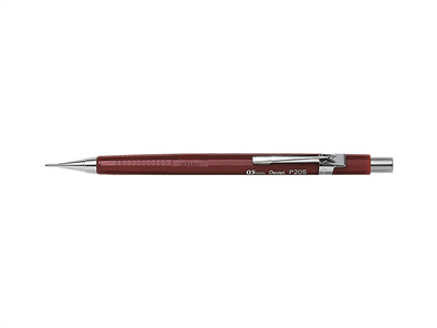 Pentel Porte-mines P 205 diamètre de mines : 0,5 mm rouge