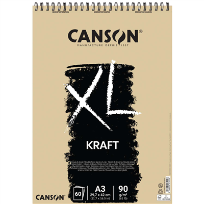 CANSON Bloc à croquis et études XL Kraft, A5