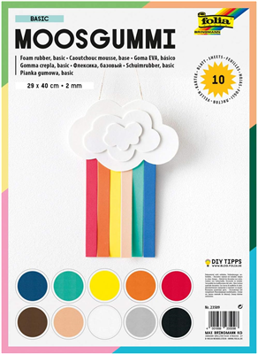 folia Mousse en caoutchouc, 290 x 400 mm, 10 feuilles