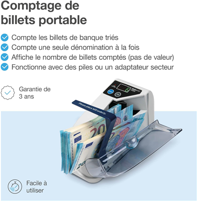 Safescan Compteuse de billets "Safescan 2000", gris