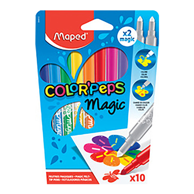 Maped Feutre COLOR'PEPS Magic étui de 10 en carton