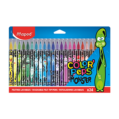 Maped Feutre COLOR'PEPS MONSTER étui carton de 24