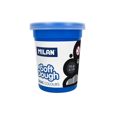 Milan pot 116 g pâte à modeler Soft Dough, noir