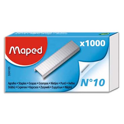 Maped Agrafes No. 10 petit paquet zingué