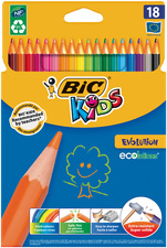 BIC KIDS Crayons de couleur Evolution ECOlutions étui en