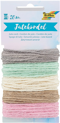 folia Cordon de jute, 5 x 4 m, assorti