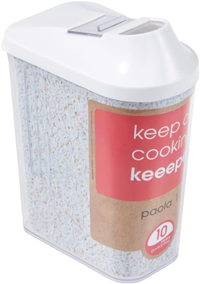 keeeper Boîte verseuse "paola", 1, 0 L, blanc / transparent