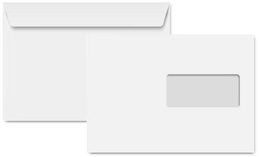 Clairalfa Enveloppes C5 162 x 229 mm avec fenêtre blanc