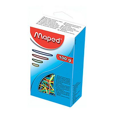 Maped Bracelets caoutchouc en carton 100 g assortis