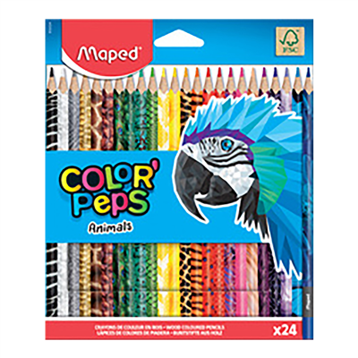 Maped Crayon de couleur triangulaire COLOR'PEPS Animals