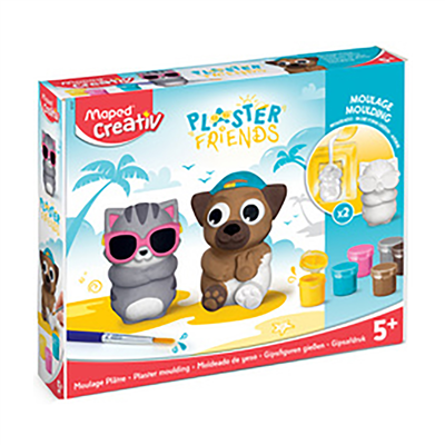 Maped Creativ Kit de moulage PLASTER FRIENDS SUMMER