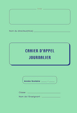 ELVE Registre d'appel journalier piqure 28 pages 40 élèves