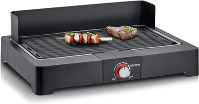 SEVERIN Grill de table PG 8567, avec plaque de grill, noir