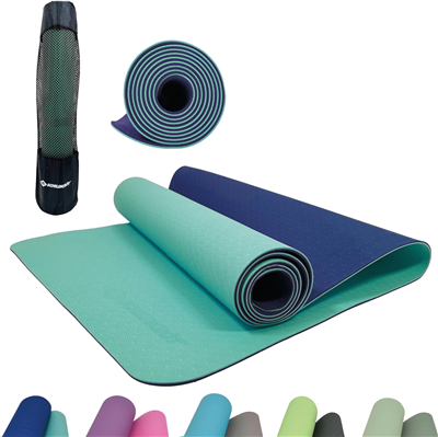 SCHILDKR™T Tapis de yoga BICOLOR, 4 mm, navy / mint