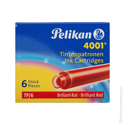 Pelikan Cartouches d'encre 4001 TP/6, rouge 301192