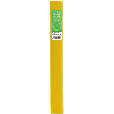 CANSON Rouleau de papier crépon 32 g/m2 jaune citron (15)