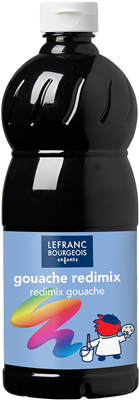 LEFRANC BOURGEOIS Gouache liquide 1.000 ml, noir