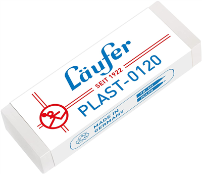 Läufer Gomme en plastique PLAST, transparent