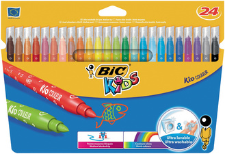 BIC KIDS Feutre Kid Couleur medium étui en carton de 24