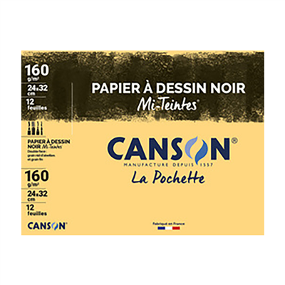 CANSON Papier dessin Mi-teintes 240 x 320 mm assorti