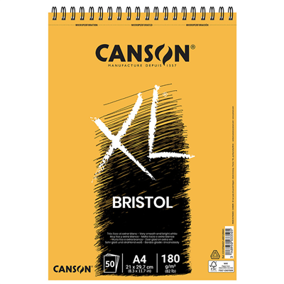 CANSON Bloc à croquis et études XL Bristol A4