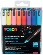 POSCA Marqueur à pigment PC-1MR pochette de 16 assorti