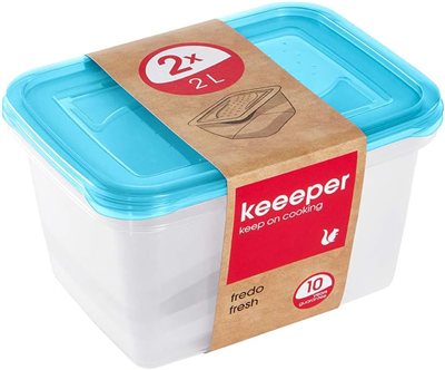 keeeper Boîte de conservation "fredo fresh", 2 L, bleu