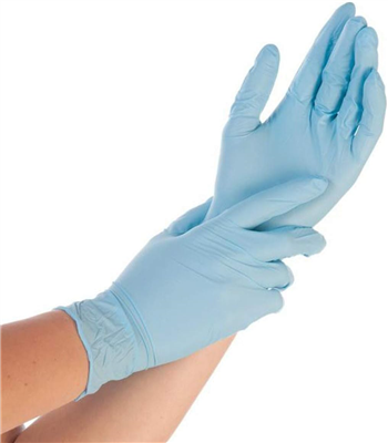 HYGOSTAR Gant nitrile CONTROL, M, poudré, blanc