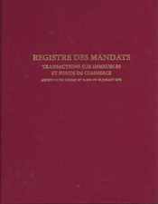 ELVE Registre Mandat Transaction immobilière 200 pages