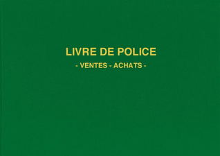 ELVE Registre Livre de police métaux précieux 200 pages