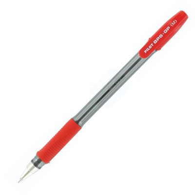 Pilot Stylo à bille BPS-GP, tracé: 0,3 mm (M), rouge 142802