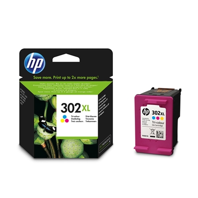 HP 302XL Cartouche d'Encre Trois Couleurs F6U67AE