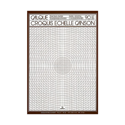 CANSON Papier calque pour dessin technique A3 90/95 g/m2