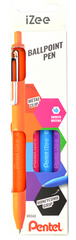 Pentel Stylo à bille rétractable iZee étui de 4 TREND