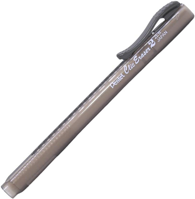 Pentel Stylo gomme ClicEraser2 ZE11T, noir-transparent
