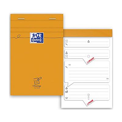 Oxford Bloc message agrafé 110 x 170 mm 80 feuilles