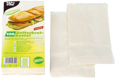 PAPSTAR Sachet pour croissant, (L)100 x (P)30 x (H)210 mm