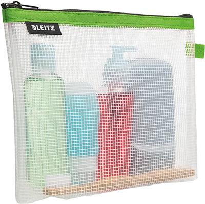 LEITZ Trousse à cosmétique WOW Traveller, transparent/vert