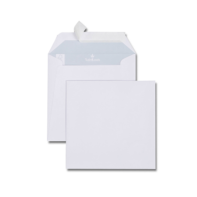 GPV Enveloppes 165 x 165 mm blanc sans fenêtre