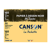 CANSON Papier dessin Mi-Teintes 320 x 240 mm noir