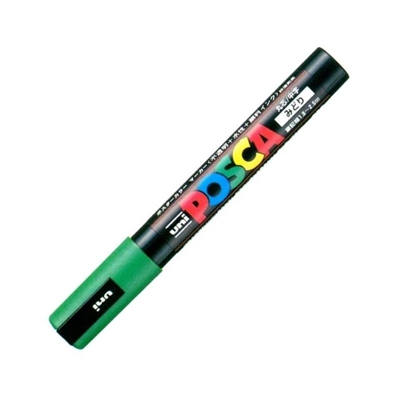 Uni-ball Posca Marqueur à pigment PC-5M, vert foncé PC-5M VF